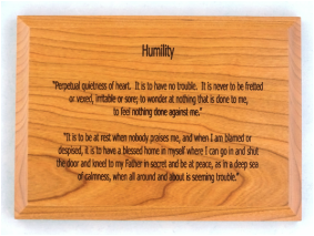 Humility Wall Plaque